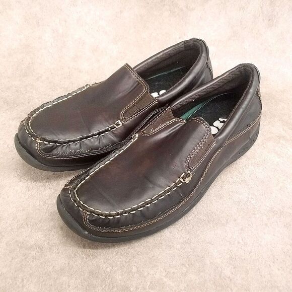 Madison Avenue Big Boys Size 8.5 Brown  Slip On Loafer Flats - Picture 4 of 11